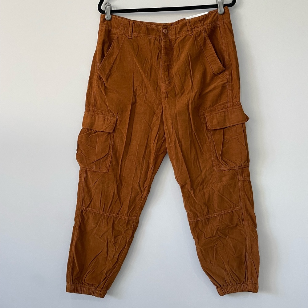 American Eagle Outfitters High Rise Corduroy Cargo jogger pants